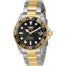 Invicta Women's 33261 Pro Diver Quartz 3 Hand Black Dial Watch