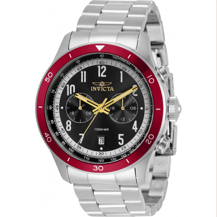 Invicta Men's 33963 Speedway Quartz Multifunction Black, Gold Dial Watch