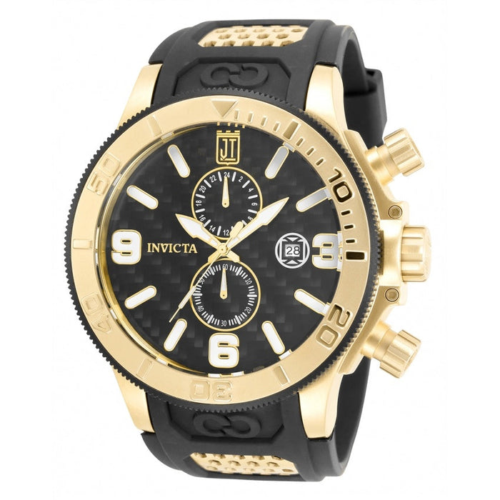 Invicta Men's 33980 Jason Taylor Quartz Multifunction Black Dial Watch