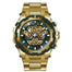 Invicta Men's 34230 Specialty Quartz Multifunction Green, Gold Dial Watch