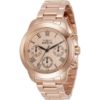 Invicta Women's 34422 Specialty Quartz Chronograph Rose Gold Dial Watch