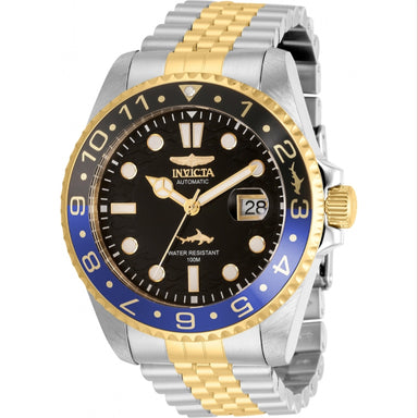 Invicta Men's 35152 Pro Diver Automatic 3 Hand Black, Gold Dial Watch