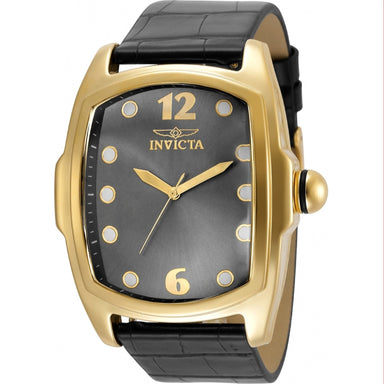 Invicta Men's 35377 Lupah Quartz 3 Hand Charcoal Dial Watch