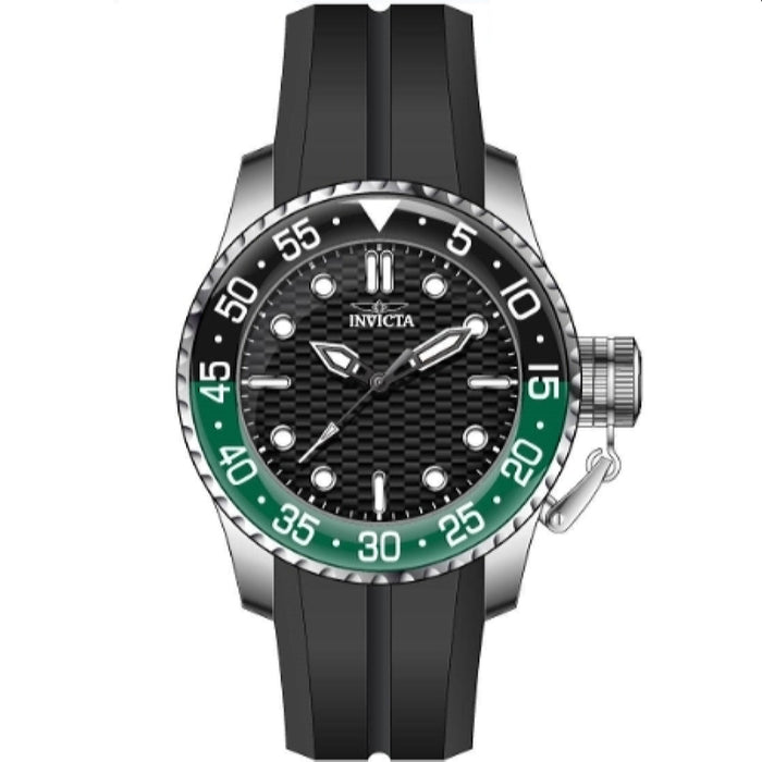 Invicta Men's 35659 Pro Diver Quartz 3 Hand Black Dial Watch