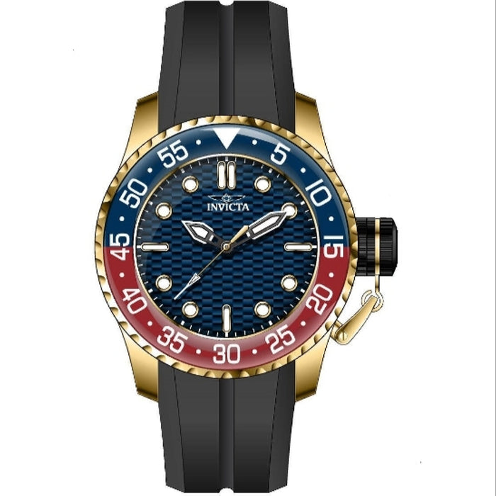 Invicta Men's 35660 Pro Diver Quartz 3 Hand Blue Dial Watch