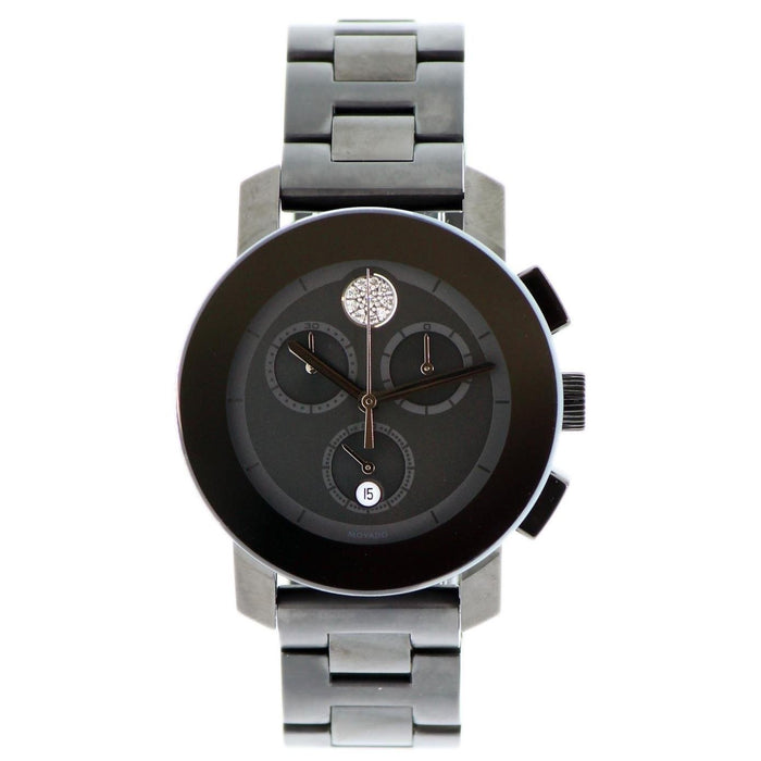 Movado Bold Quartz Chronograph, Crystal Grey Stainless Steel Watch 3600143 