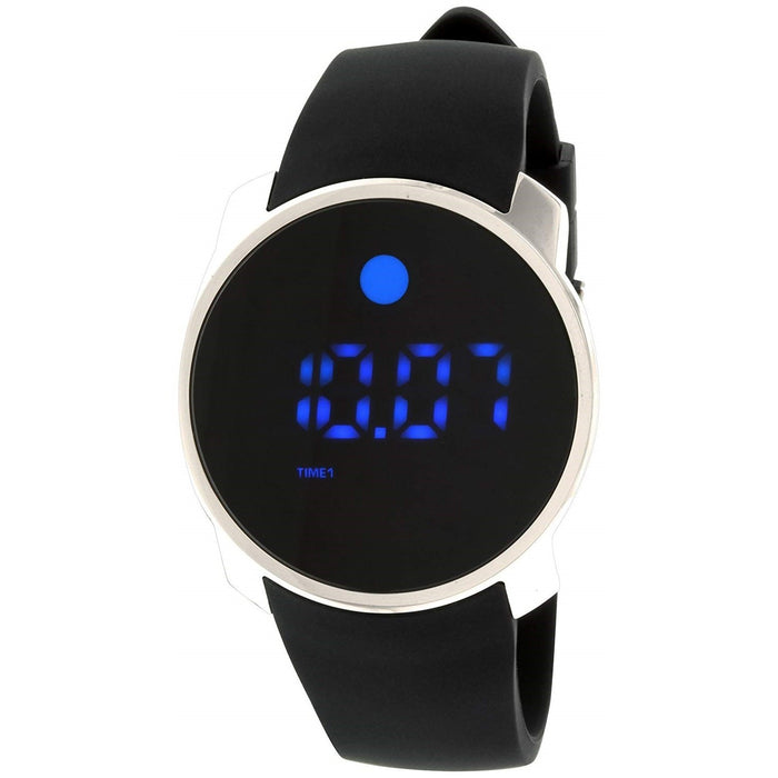 Movado Bold Quartz Digital Black Silicone Watch 3600146 