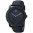Movado Bold Quartz Black Leather Watch 3600170 