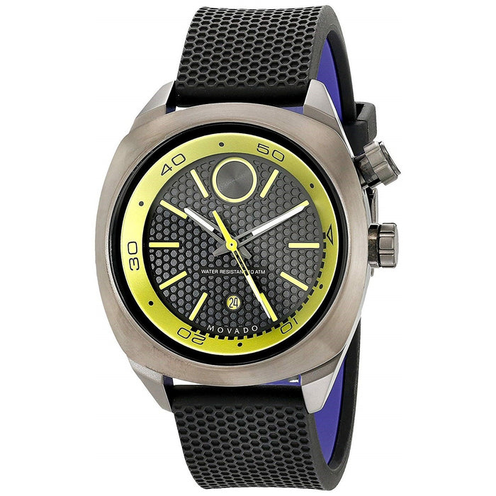 Movado Bold Quartz Black Silicone Watch 3600211 