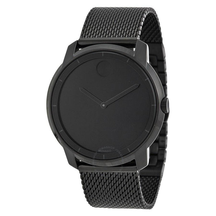 Movado Bold Quartz Black Stainless Steel Watch 3600261 