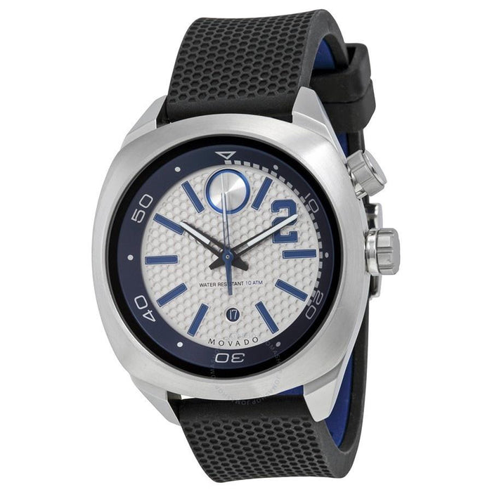 Movado Bold Derek Jeter Captain Quartz Black Silicone Watch 3600264 