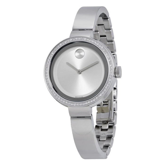Movado Bold Quartz Diamond Stainless Steel Watch 3600281 