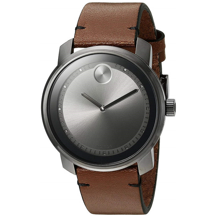 Movado Bold Quartz Brown Leather Watch 3600366 