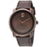 Movado Bold Quartz Brown Leather Watch 3600377 