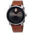 Movado Bold Quartz Brown Leather Watch 3600378 