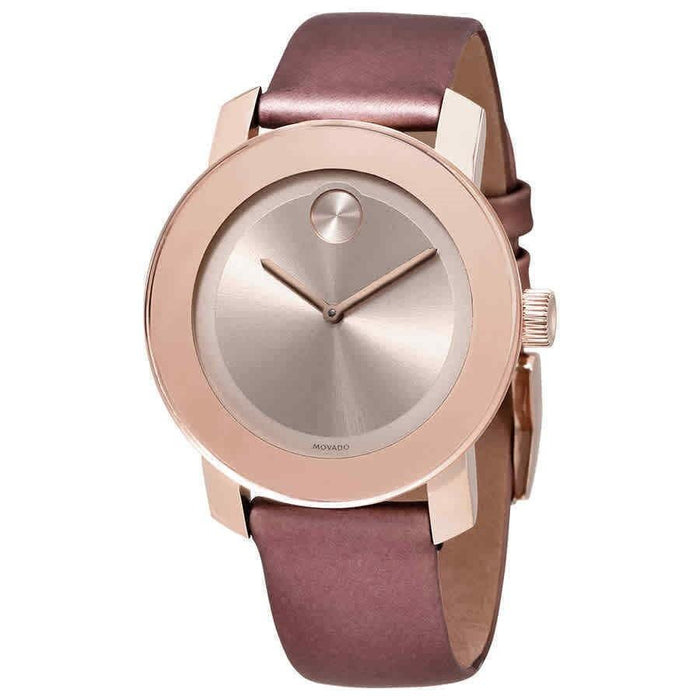 Movado Bold Quartz Pink Leather Watch 3600457 