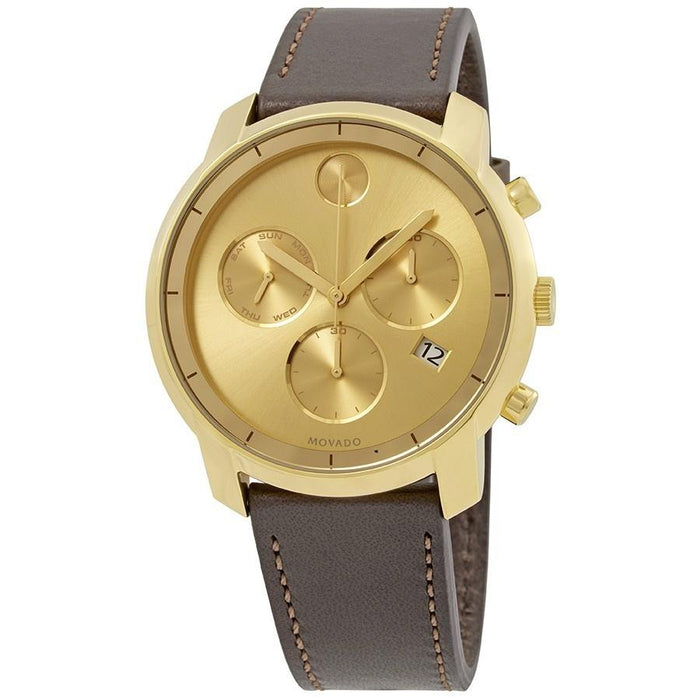 Movado Bold Quartz Multi-Function Brown Stainless Steel Watch 3600477 