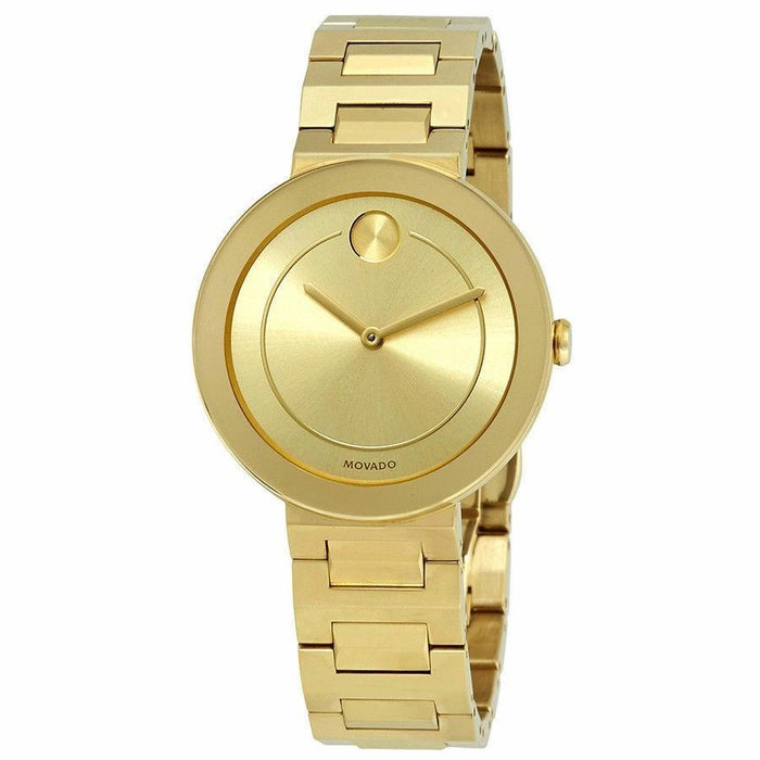 Movado Bold Quartz Gold-Tone Stainless Steel Watch 3600498 