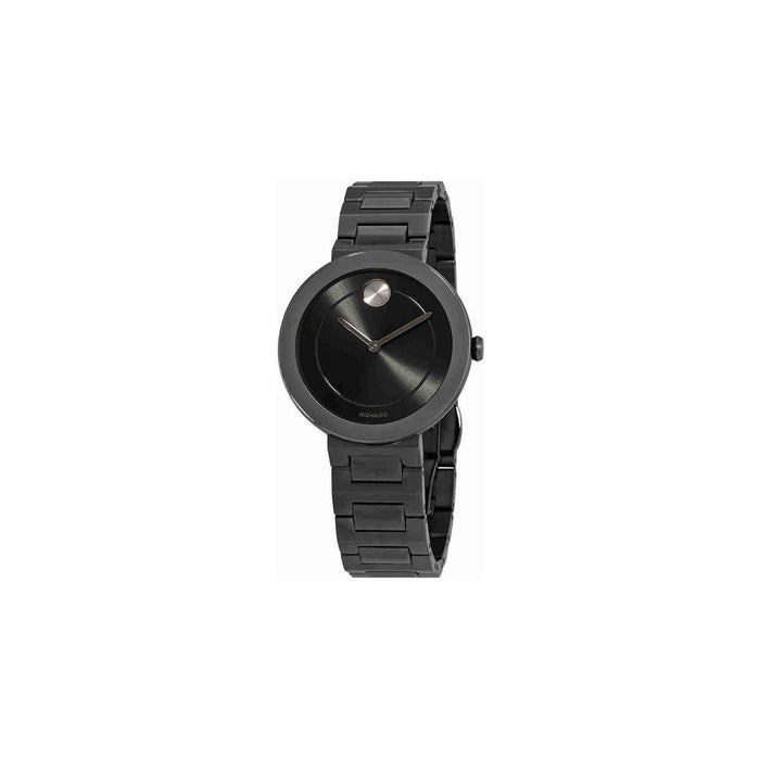 Movado Bold Quartz Gunmetal Stainless Steel Watch 3600500 