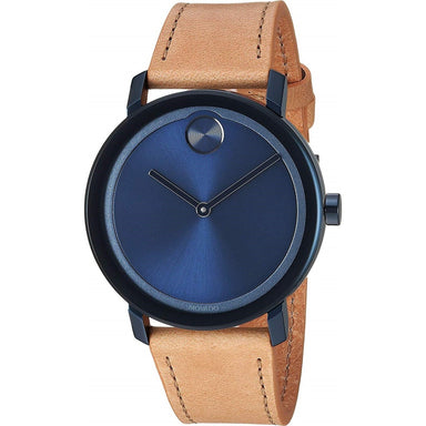 Movado Bold Quartz Beige Leather Watch 3600505 