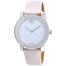 Movado Bold Quartz Crystal White Leather Watch 3600522 
