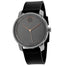 Movado Bold Quartz Black Leather Watch 3600571 