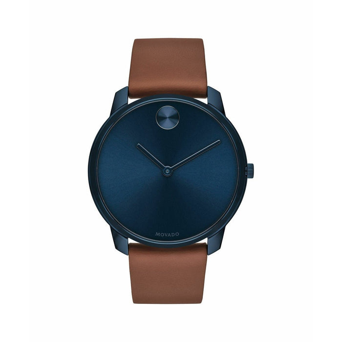 Movado Bold Quartz Brown Leather Watch 3600585 