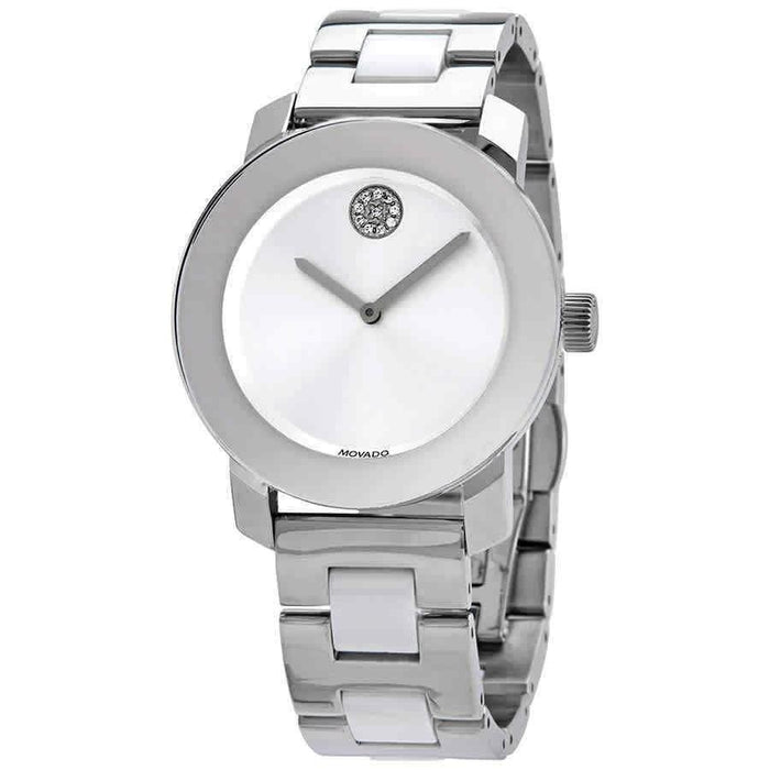 Movado Bold Quartz Grey Stainless Steel Watch 3600638 