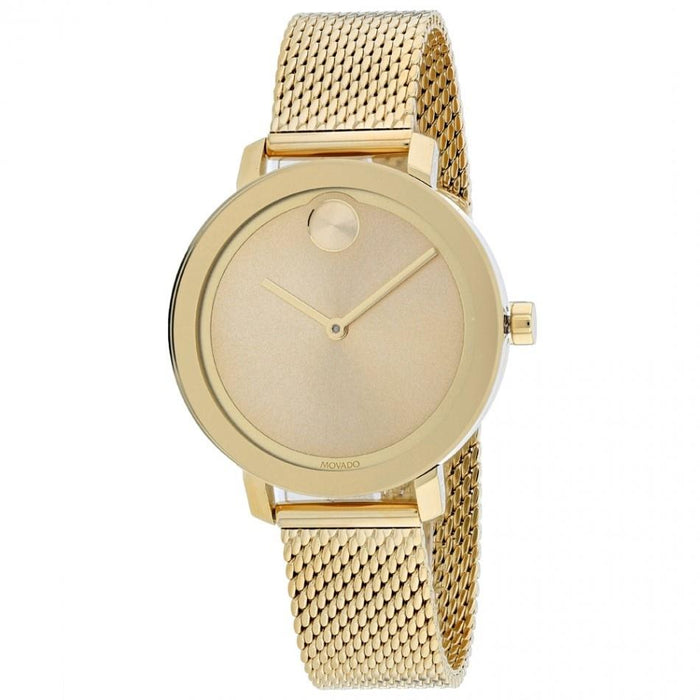 Movado Bold Quartz Gold-Tone Stainless Steel Watch 3600653 