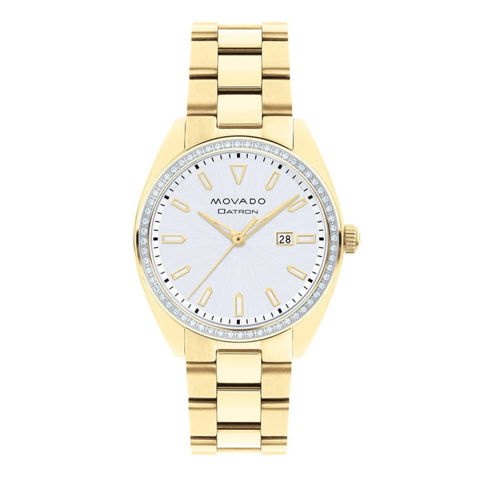 Movado Datron Quartz Gold-Tone Stainless Steel Watch 3650070 