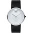 Movado Edge Quartz Black Leather Watch 3680001 