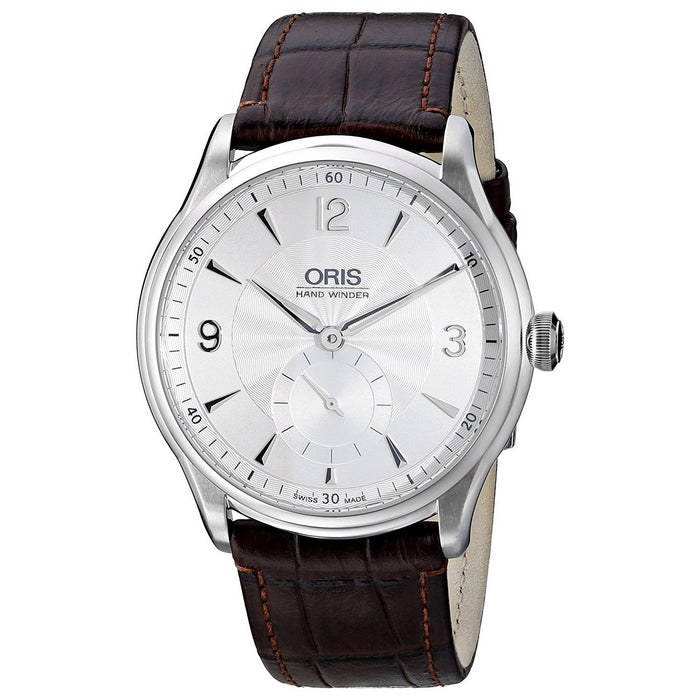 Oris Artelier Mechanical Hand Wind Brown Leather Watch 39675804051LS 