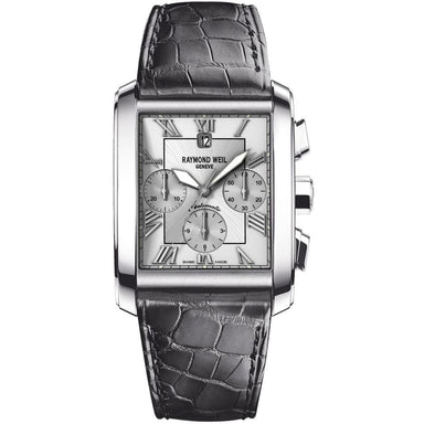 Raymond Weil Don Giovanni Quartz Chronograph Black Leather Watch 4878-STC-00658 
