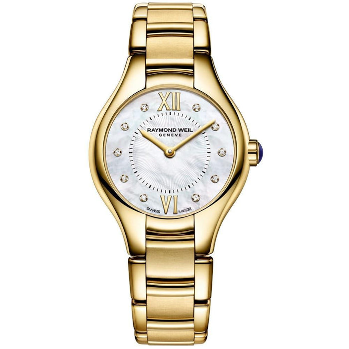 Raymond Weil Noemia Quartz Diamond Gold-Tone Stainless Steel Watch 5124-P-00985 