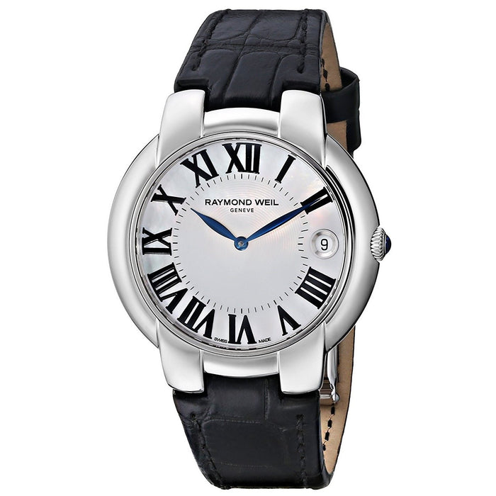 Raymond Weil Jasmine Quartz Black Leather Watch 5235-STC-00970 
