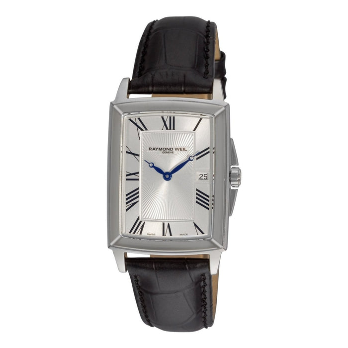Raymond Weil Tradition Quartz Black Leather Watch 5396-STC-00650 