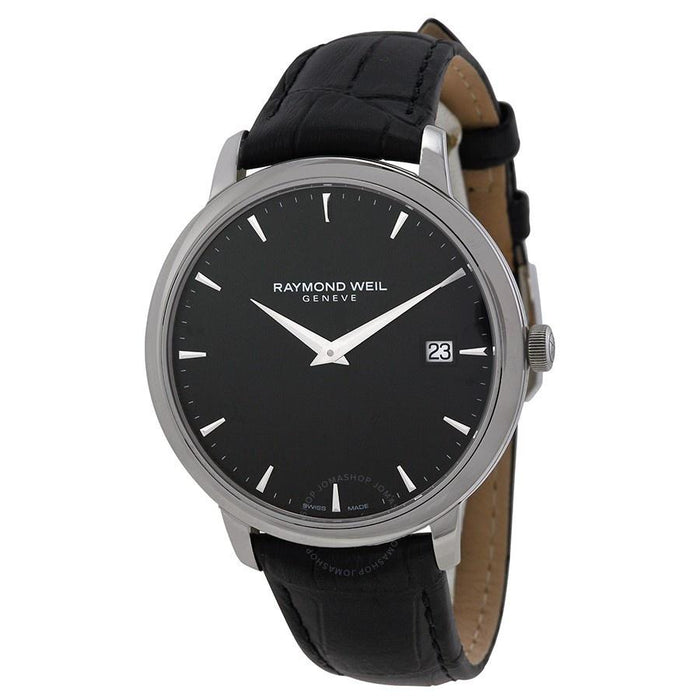 Raymond Weil Toccata Quartz Black Leather Watch 5588-STC-20001 
