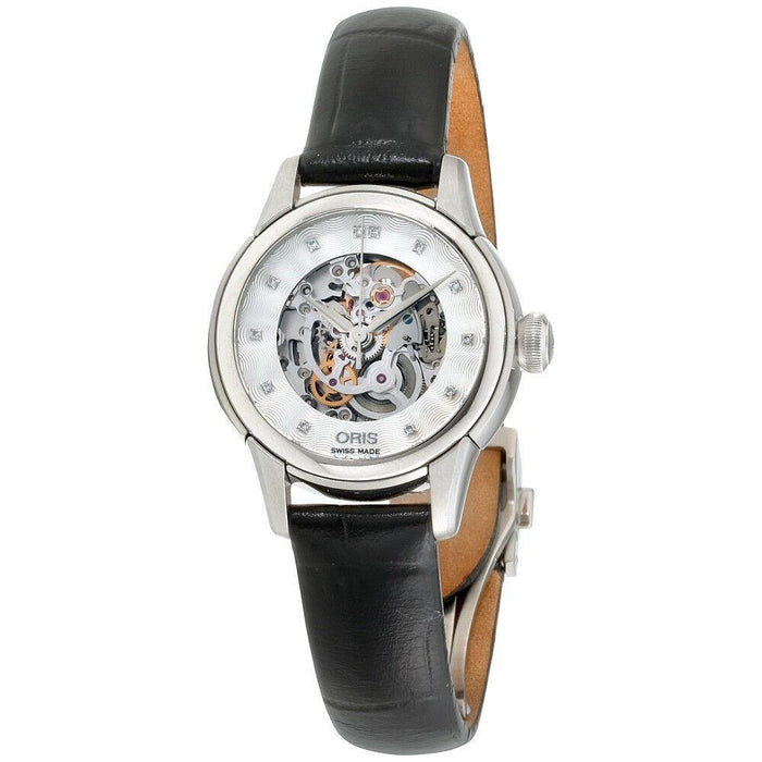 Oris Artelier Automatic Black Leather Watch 56076874019LSBLK 
