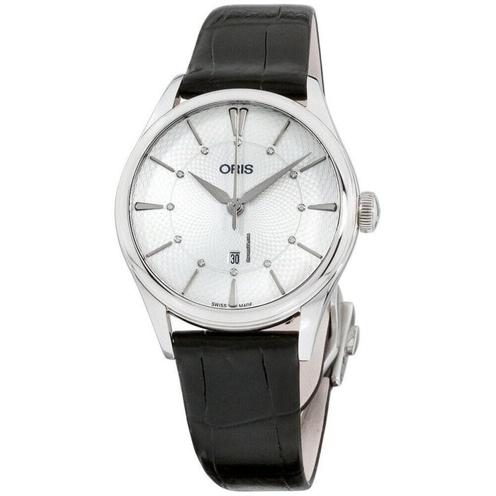 Oris Artelier Automatic Black Leather Watch 56177244051LSBLK 