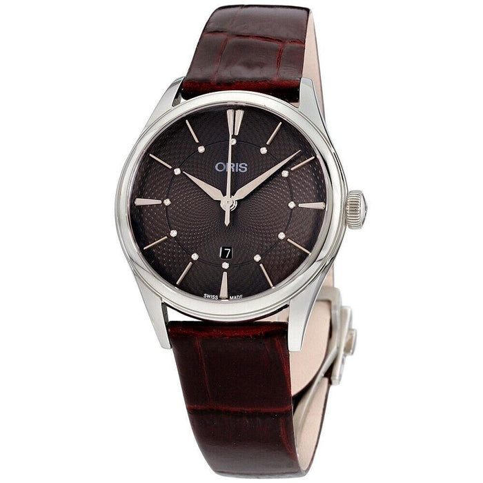 Oris Artelier Automatic Red Leather Watch 56177244053LSBY 