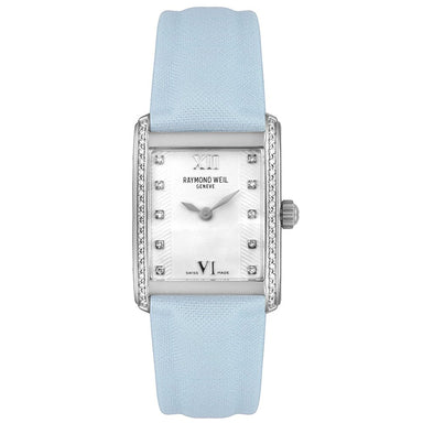 Raymond Weil Don Giovanni Quartz Diamond Blue Leather Watch 58731-SLS-00385 