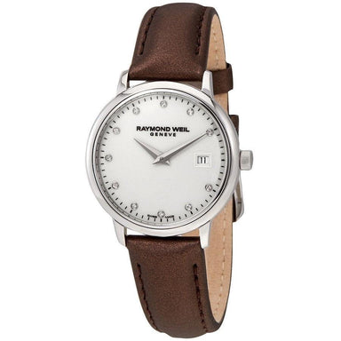 Raymond Weil Toccata Quartz Diamond Brown Leather Watch 5988-STC-40081 