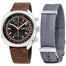 Oris Chronoris Automatic Chronograph Brown Leather Watch 67377394034LSBRNSET 
