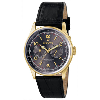 Invicta Men's 6751 Vintage Quartz Multifunction Charcoal Dial Watch