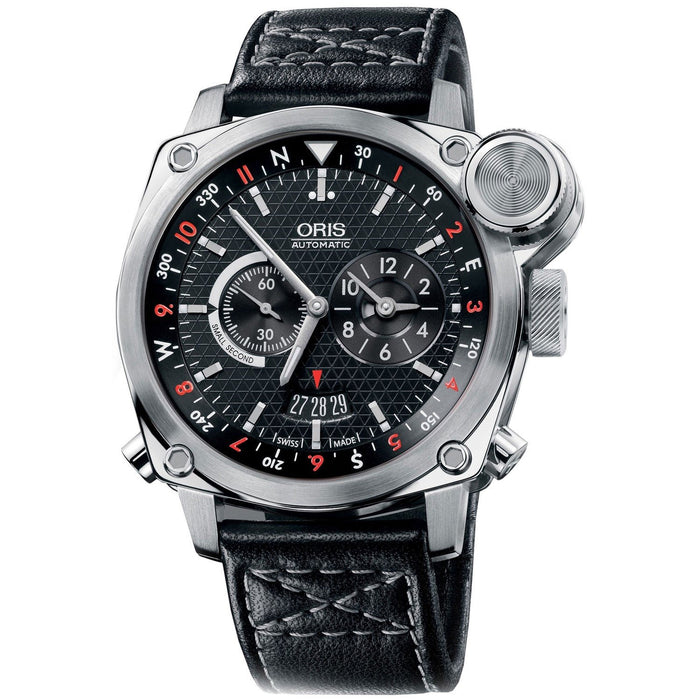 Oris BC4 Automatic Automatic Chronograph Black Leather Watch 69076154154LS 