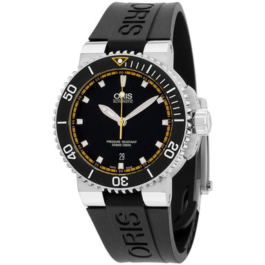 Oris Aquis Automatic Black Silicone Watch 73376534127RS 