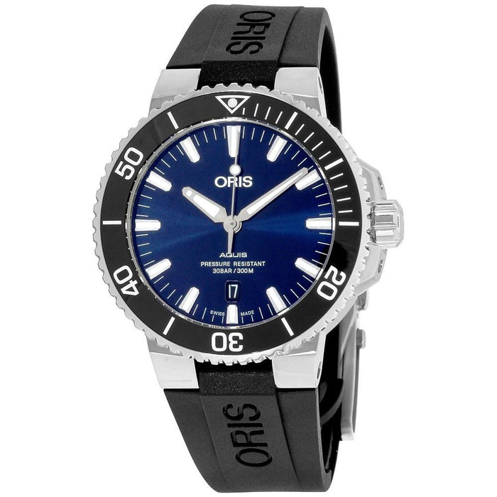 Oris Aquis Automatic Black Silicone Watch 73377304135RSBLK 