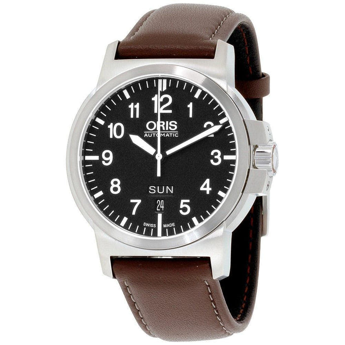 Oris BC3 Automatic Brown Leather Watch 73576414164LS 
