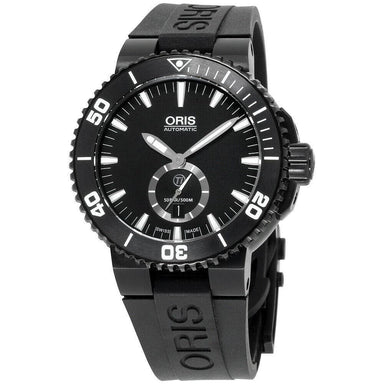 Oris Aquis Automatic Black Silicone Watch 73976747754RS 
