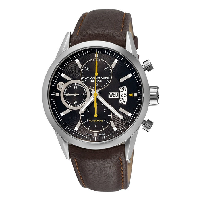 Raymond Weil Freelancer Automatic Chronograph Automatic Brown Leather Watch 7730-STC-20021 